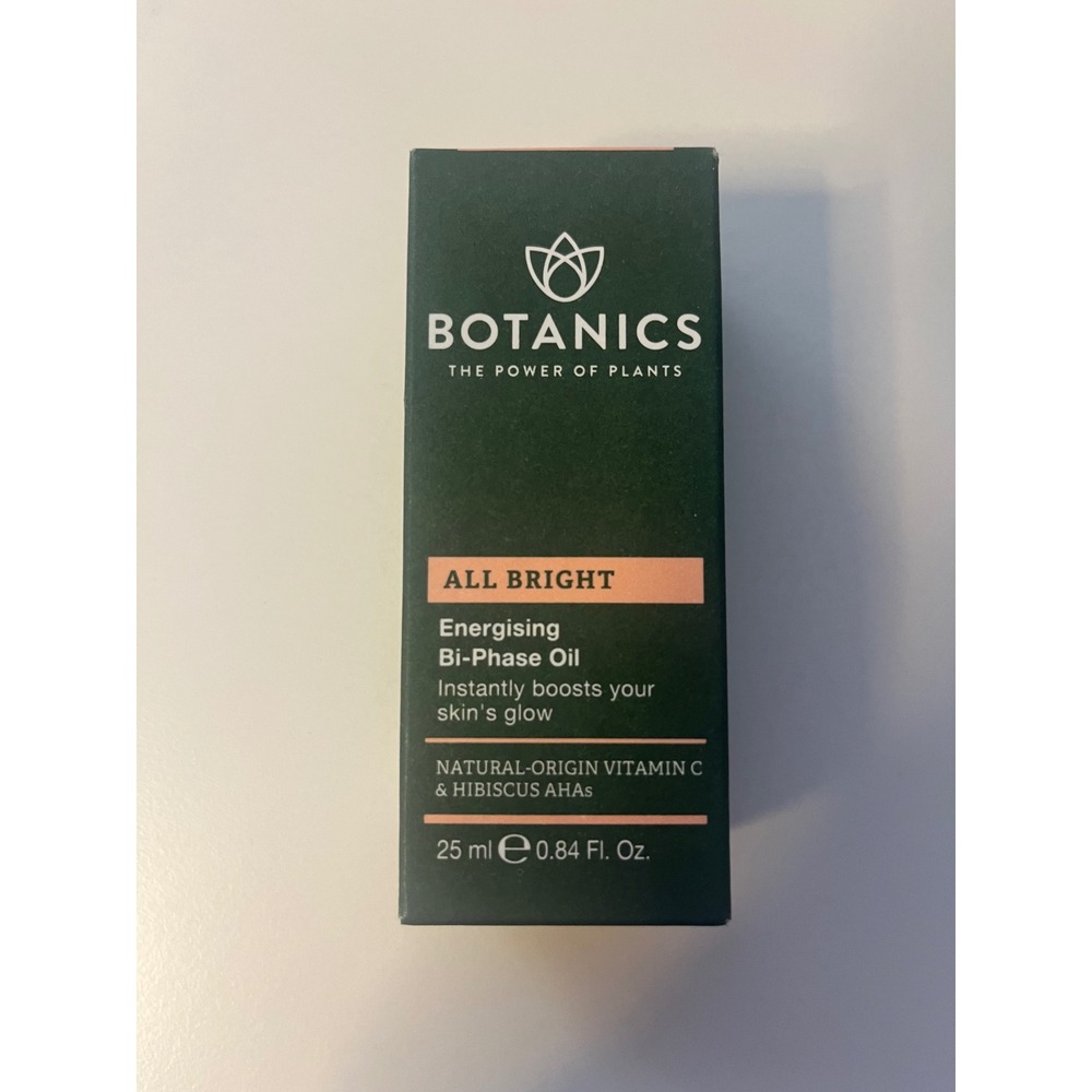 Botanics All Bright Energising Bi-Phase Oil Vitamin C & Hibiscus AHA 25ml